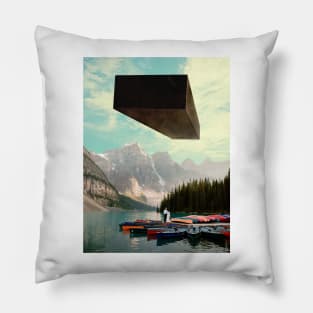 Object In The Sky - Surreal/Collage Art Pillow