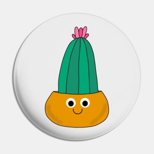 Cute Cactus Design #101: Slightly Blushing Cactus Pot Pin