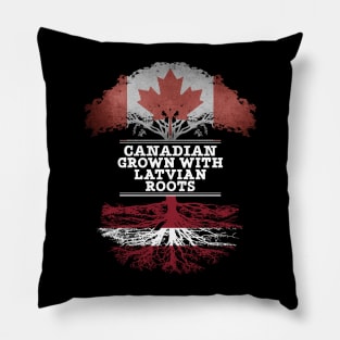 Canadian Grown With Latvian Roots - Gift for Latvian With Roots From Latvia Pillow