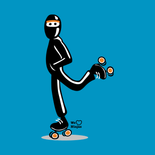 Ninja roller skating T-Shirt