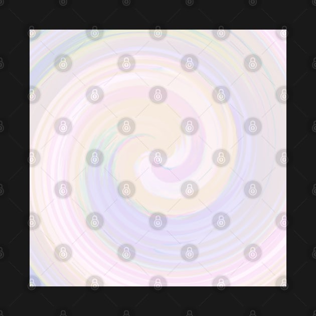 Soft Pastel Colors Swirl by Peaceful Space AS