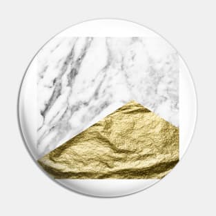 Brass gold marble Pin