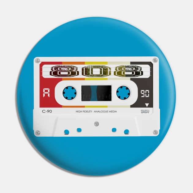 TAPE 808 #1 (808 colors) Pin by RickTurner