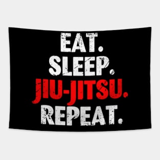 Eat Sleep Jiu Jitsu Repeat Tapestry