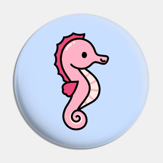 Seahorse Pin by littlemandyart