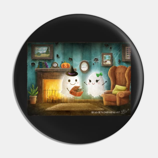 Halloween Ghosts Love Pin by belizabethg