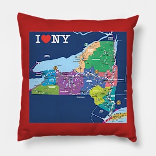 New York State Flag Pillow