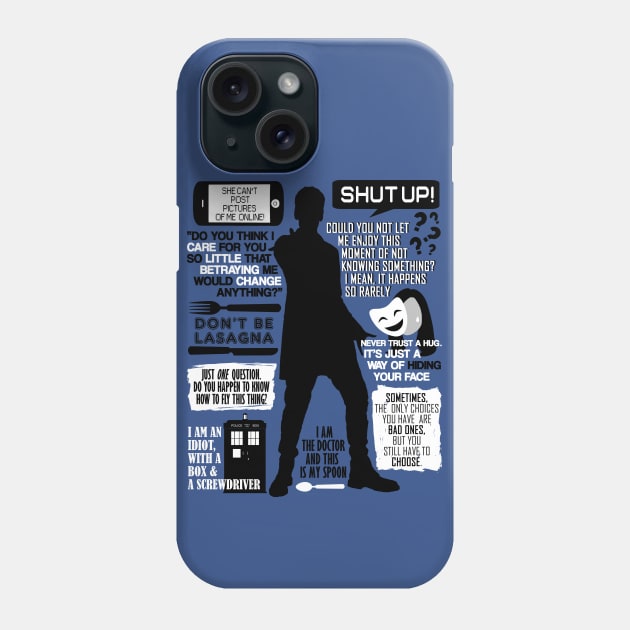 Doctor Who - 12th Doctor Quotes Phone Case by Fantality