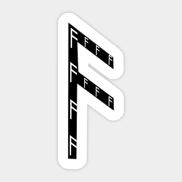Ansuz Rune Rune Sticker Teepublic
