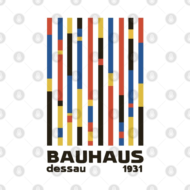 Bauhaus Dessau 1931 Modernist Minimal Homage by KierkegaardDesignStudio