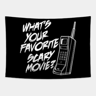 Whats Your Favorite Scary Movie Halloween Horror Movie Tapestry
