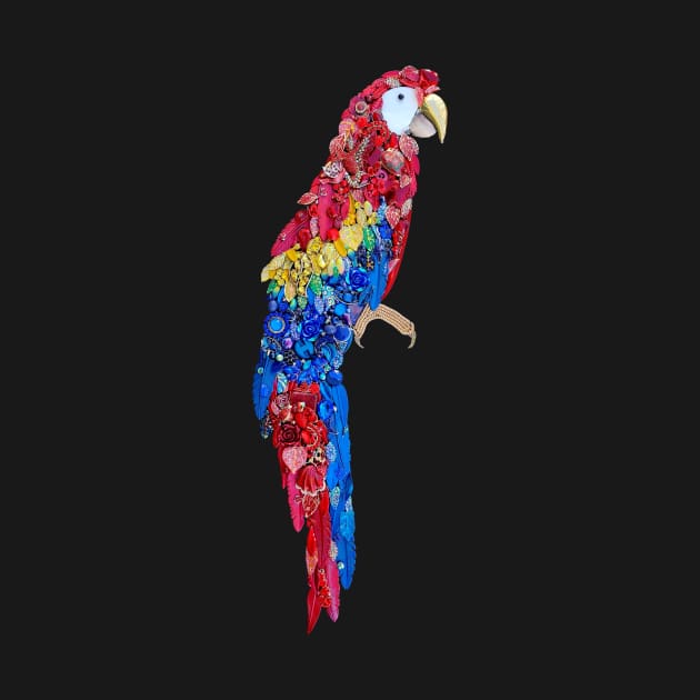 Jewelry Scarlet Macaw by The Brooch and Pearl