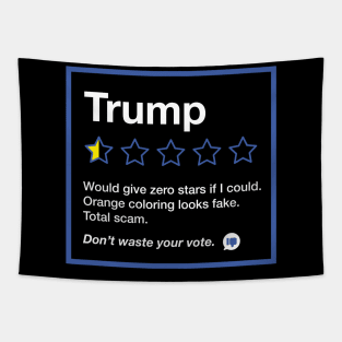 Anti Trump Funny Review Rating Meme Tapestry