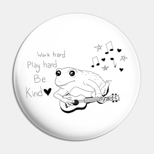 Ukulele Frog Pin