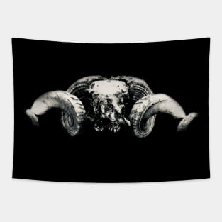 Ram Skull Tapestry