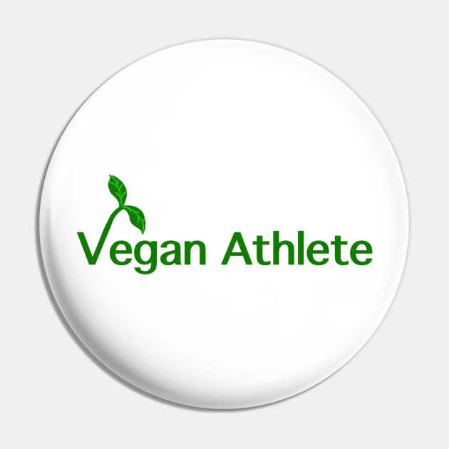 Vegan Athlete Pin by JellyFish92