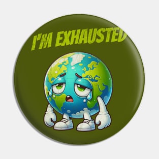 Earth Day T-shirt Pin