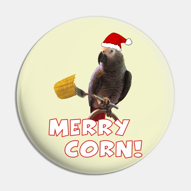 African Grey Parrot Holiday Christmas Santa Pin by Einstein Parrot