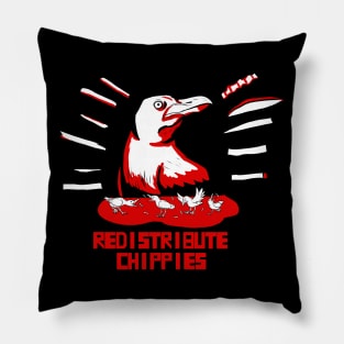 Redistribute Chippies Pillow