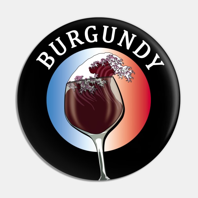 Burgundy French Wine Pin by TMBTM