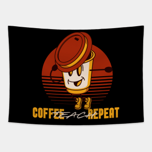 Coffee Teach Repeat Tapestry