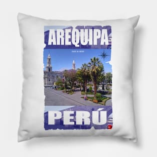 PLAZA DE ARMAS AREQUIPA PERU Pillow