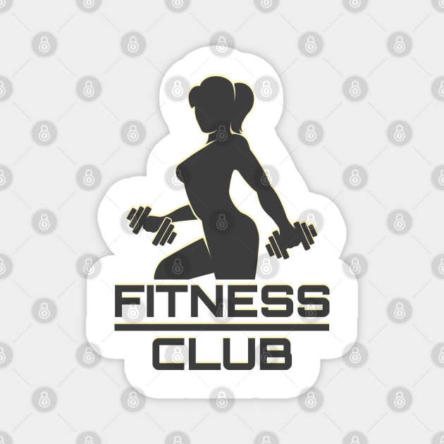 Fitness Emblem Magnet by devaleta