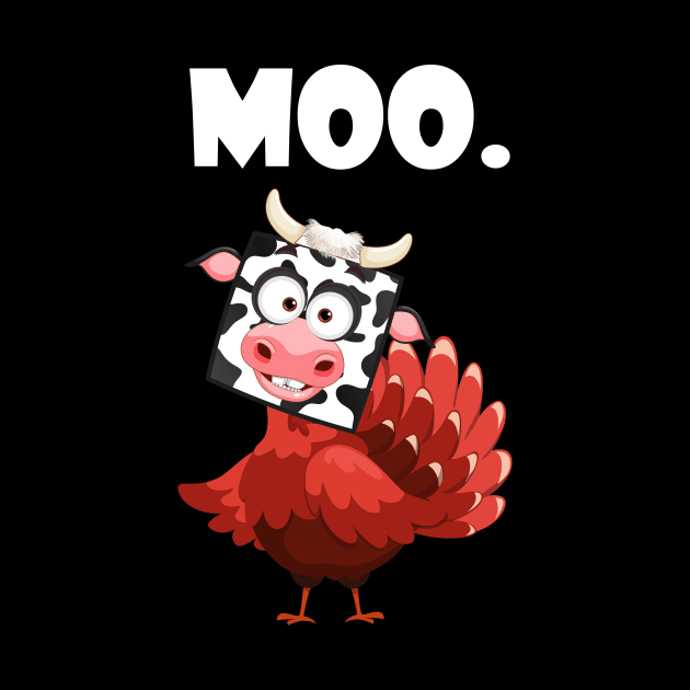 turkey moo funny thanksgiving by Giftyshoop