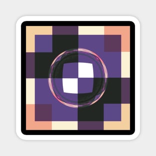 Orange & Purple Fall Plaid Magnet