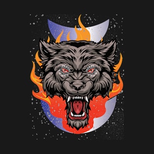 World Werwolf on fire T-Shirt