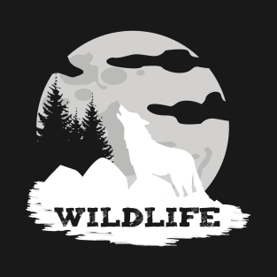 Outdoor Survival Adventure Wolf Wildlife T-Shirt