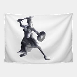 Goddess Of War Sword Tapestry