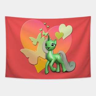 Pastel Unicorn Love Tapestry