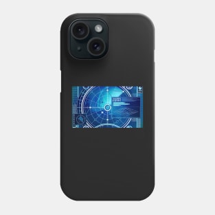 Blue Sonar Phone Case