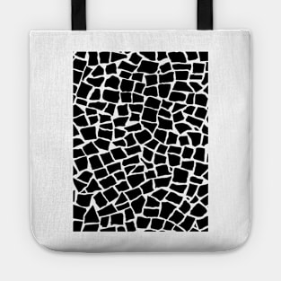 British Mosaic Black and White Tote