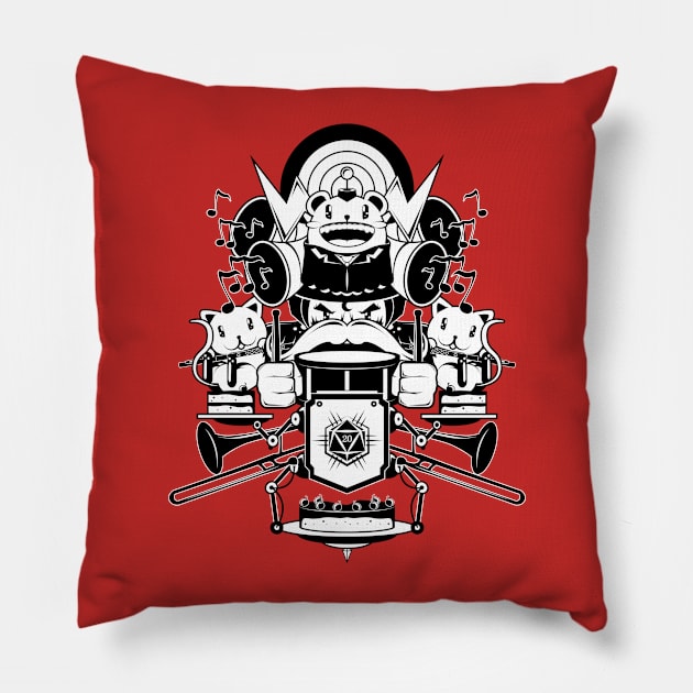 Dice Band Pillow by CriticalD20