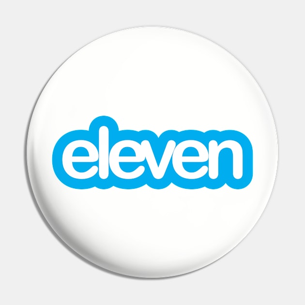 Stranger Things Eleven Twitter Logo Pin by Rebus28