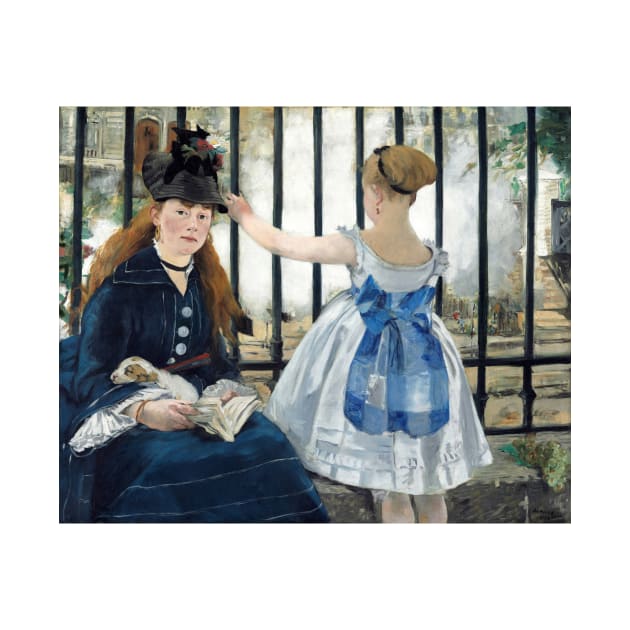 Edouard Manet - The Railway, Le Chemin de fer by SybaDesign
