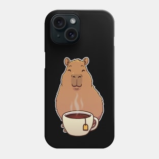 Capybara Black Tea Phone Case