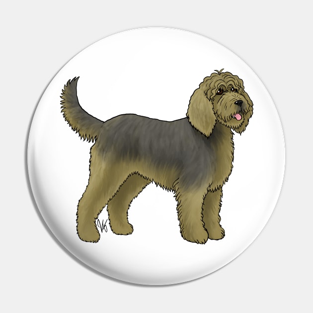 Dog - Otterhound - Black and Tan Pin by Jen's Dogs Custom Gifts and Designs