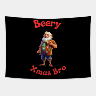 Santa Claus Christmas in July Tapestry