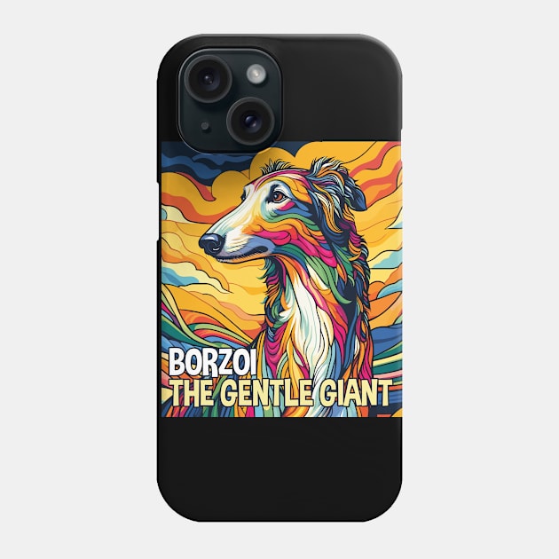 Borzoi. The Gentle Giant. Phone Case by MrPila