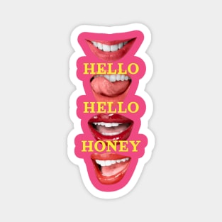 HELLO/FUNNY LIPS Magnet