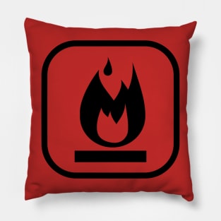 Flammable Symbol Pillow