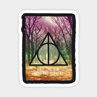 Mystic triangle tree alley Magnet