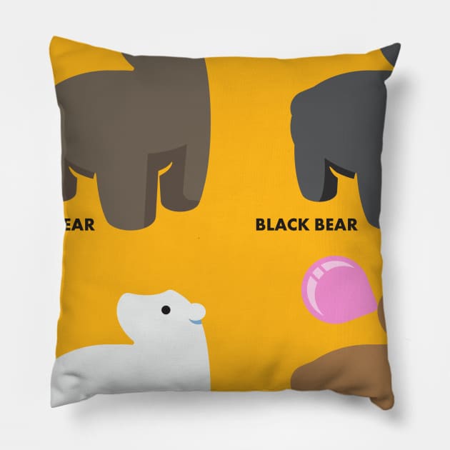 Types of Bears Pillow by Signal 43