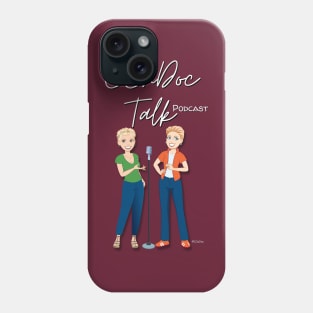 CCnDoc Talk Podcast Character Design - White Lettering Phone Case