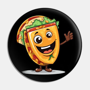 kawaii Taco cehees T-Shirt cute potatofood funny Pin