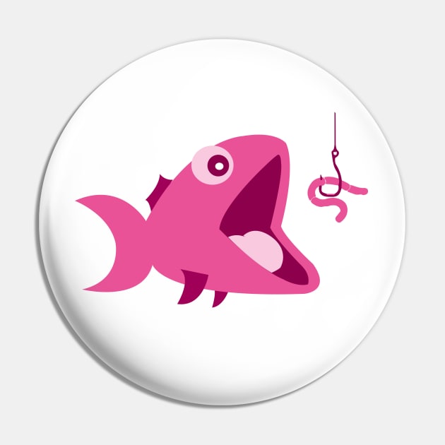 Pink fish Pin by ArtMofid