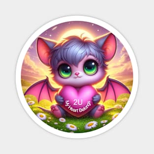 Cute Chibi Bat Girl Magnet